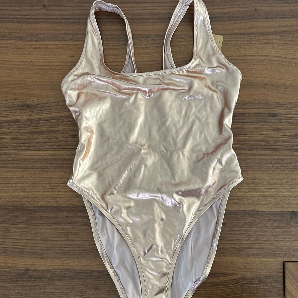 SKIMS bronze One Piece Swimsuit